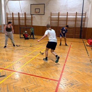 Oddílovka v tělocvičně