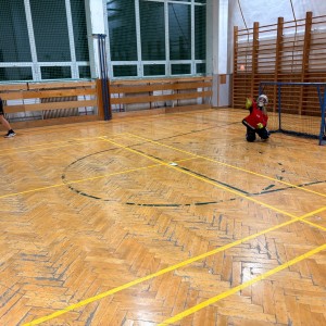 Oddílovka v tělocvičně