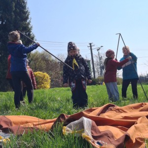 Závody vlčat a světlušek v Šenově