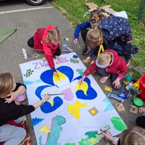 Závody vlčat a světlušek v Šenově